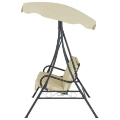 Columpio De Jardín De 3 Plazas En Beige GARBO -Tienda Barata Lounge Sol ca9b707c9d8f67225c718e9180fbd58bc5e75067 9559263259ce4e868398fdc4286132e0