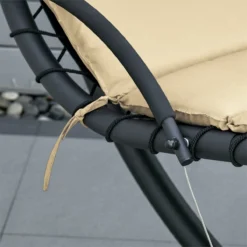 Outsunny Tumbona Colgante Con Sombrilla Protección UV Hamaca Sillón Con Toldo Estructura Estable Cuerda Antivuelco Y Forma Ergonómico Para Jardín Patio Terraza Metal 190x110x190 Cm Beige -Tienda Barata Lounge Sol cbd2acde2ad32ce1766be95e3a6909aac7f15119 a122872119c248b5ba6b32785e9483d2