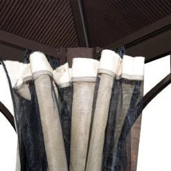 Outsunny Cenador Para Jardín 3x3 M Alumnio Pabellón Para Exterior Con Techo De Policarbonato Anti-UV Y 4 Mosquiteras Laterales Con Cremalleras Para Fiestas Eventos Beige -Tienda Barata Lounge Sol cc21554afdc6fb9929834704ff06b5a8da2dd4e5 2ccb929eb93a40359c5dcded97fd5768