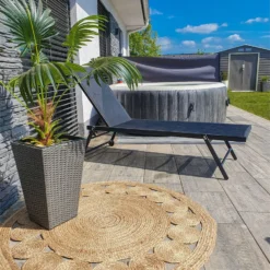 Tumbona Reclinable De Metal/textil Trenzado Negro PORTOFINO -Tienda Barata Lounge Sol cc4387c4d2d4eccb5f58cdc53c4715afb0bbd1cc c7ee357b164b41ff81d392db92a5e088