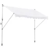 Outsunny Toldo Manual Retráctil Para Exterior 300x150x170-280 Cm Toldo Enrollable Altura Ajustable Con Manivela Protección Solar Para Terraza Balcón Jardín Blanco -Tienda Barata Lounge Sol cd6c56b680a989dc76457857510296dbb9de9801 ba354e58866f477abc1e54560ed89c65