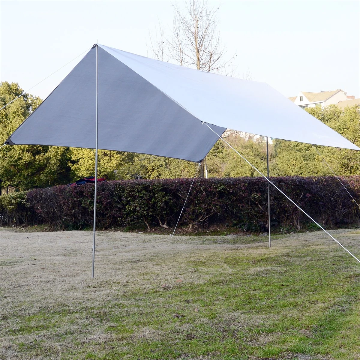 Outsunny Toldo De Refugio Portátil Impermeable Carpa Tienda De Campaña Grande Para Camping Playa Picnic Protección Solar Blanco 4 Outsunny Toldo De Refugio Portátil Impermeable Carpa Tienda De Campaña Grande Para Camping Playa Picnic Protección Solar Blanco - Imagen 2