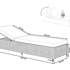 Tumbona De Jardín En Ratán Gris TURIN II -Tienda Barata Lounge Sol d1031cbd8a85d4be4f99b13c84084a30f9f77eb2 e2273b51cd69467b9badbd0c2c77d037