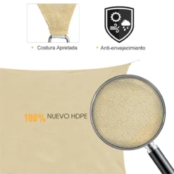 Outsunny - Toldo Vela Cuadrado (varios Tamaños Y Colores), Tamaño 3x3m, Color Arena -Tienda Barata Lounge Sol d4b6c6336ef54db45bc714beefa757008d5bc7f1 42dcc35c7b734fe384c7ccaff1ad2d04