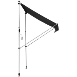 Outsunny Toldo Manual Retráctil 200x150 Cm Con Manivela De Aluminio Ángulo Ajustable Protección Solar Para Terraza Balcón Jardín Patio Gris -Tienda Barata Lounge Sol d4e899a2fd1a6b1992ef5ef0adfe35f108361ad7 33959ec77f734afbae17f59b00c27df4