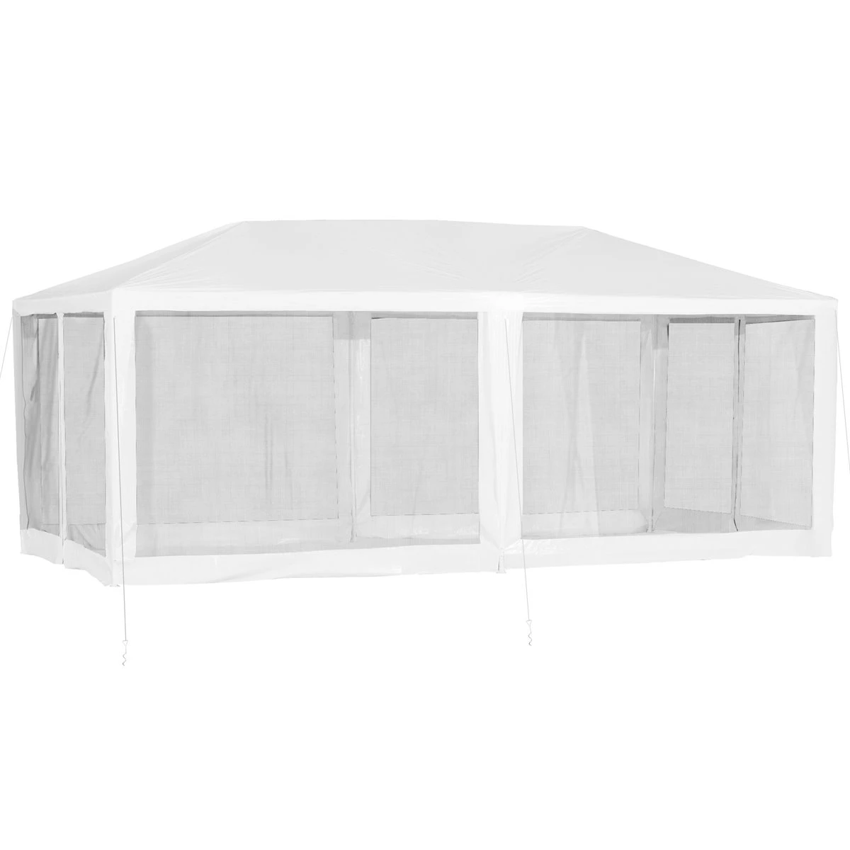 Outsunny Gazebo De Jardín 6x3m Pabellón Con 6 Paredes De Malla Extraíbles Cremallera Y Techo Estilo Catedral Para Fiestas Eventos Reuniones Blanco 3 Outsunny Gazebo De Jardín 6x3m Pabellón Con 6 Paredes De Malla Extraíbles Cremallera Y Techo Estilo Catedral Para Fiestas Eventos Reuniones Blanco