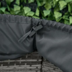 Outsunny Isla De Ratán Modular Para Exterior 5 Piezas Tumbona Redonda Con Toldo Plegable Cojines Extraíbles Lavables Y 3 Almohadas Marco De Metal 175x180x147 Cm Gris -Tienda Barata Lounge Sol d71e21ca55fc80b601f0760209cdf5614cbb815a 53959a480c8b40208c7941c57a63f4f7