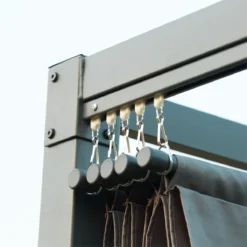 Outsunny Pérgola 3x2 M Cenador De Jardín Con Techo Retráctil De Poliéster Con Recubrimiento Resistente Para Celebraciones Fiestas Bodas Gris -Tienda Barata Lounge Sol d73f246c6fc02c7b0ae5e8cd56fbb041ad249a68 5875e347d1e644f890a397587d28f524