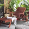 Tumbona De Jardín De Madera De Acacia Oscura TOSCANA