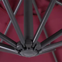 Sombrilla Voladiza De Poliéster Rojo/borgoña 300 Cm RAVENNA -Tienda Barata Lounge Sol db3924bca6eae1edd0f334db0f378bbacd93985b 3d778e046d9448a2a677fbdb1452d909