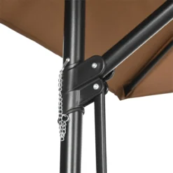 Outsunny Sombrilla Voladizo De Jardín Ø295x245 Cm Parasol Excéntrico Manivela Manual Con 6 Varillas De Metal Ventilación Y Base Cruzada Para Patio Terraza Exterior Marrón -Tienda Barata Lounge Sol dd65a822430a3687a981adaec971c28eafac38f2 2e8fd5d8d2b847e3bc601d20b16f9a75