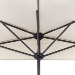 Sombrilla De Poliéster Beige/negro 270 Cm GALATI -Tienda Barata Lounge Sol df22961dadbca99fe791acf1e134e8f78e1ae12e 7f426a7e86f047728f2f535baf660807