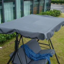 Outsunny Columpio Balancín De Jardín Exterior De 3 Plazas Con Cojín Techo Ajustable Y Marco De Acero Para Balcón Terraza Patio Carga Máx. 200 Kg 172x110x153 Cm Gris -Tienda Barata Lounge Sol e1ebdee67f811fddd8696ab12c18d023d9c64b14 e506ce4f28a84e38b6c8f417062df539