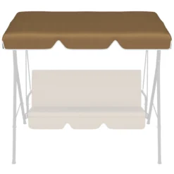 Outsunny Toldo De Repuesto Para Columpio De 2 Plazas Toldo Recambio Para Balancín Cubierta De Reemplazo Protección UV50+ Para Jardín Terraza Patio 192x144 Cm Marrón Oscuro -Tienda Barata Lounge Sol e4fb6bea93bde5f1d39b83f30c80db5aebe44c7e b43996d0ab5e4eaba23857d694162e58