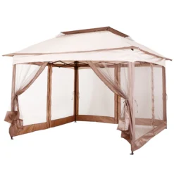 Outsunny Carpa Plegable 3.25x3.25m Gazebo Pabellón Cenador Jardín Doble Techo Mosquitera Bolsa Transporte Marco Acero Tela Poliéster Resistente De Agua -Tienda Barata Lounge Sol e72f965c9e84316c7012da0cb614737aa2bffc52 e8e43e7e19bf4c4daa5378838f03f355