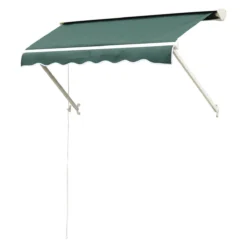 Outsunny Toldo De Ventana Toldo Manual De Aluminio Retráctil Para Exterior Toldo De Balcón Ángulo Ajustable Impermeable Tela De Poliéster 180x70cm Verde -Tienda Barata Lounge Sol e80251ee71ad53be64a19047d4fce7b87119b79b aab0d632fcc64079b38df7fff20c39e0