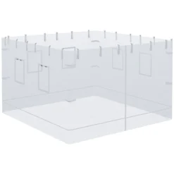 Outsunny 4 Paredes Laterales Para Carpa 300x195 Cm Mosquitera Para Cenador Con 6 Ventanas Enrollable Puerta Con Cremallera Y Bolsa De Transporte Blanco -Tienda Barata Lounge Sol e8efb8dc03a30dcd9effa898712558e680b84006 7bfbc1878cf3442998ad19dde4ff8226