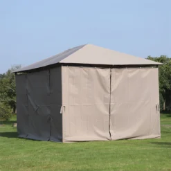 Outsunny Cenador Con Techo Al Aire Libre Gazebo Pabellón Exterior Con Pared Lateral Cenador Carpa De Jardín 4x3 M Marco De Acero Para Fiesta Eventos -Tienda Barata Lounge Sol e9d7750c622845d6048f3195d8568d72fbd6ba40 0ab4fe1086514106b366438fd04d4d22