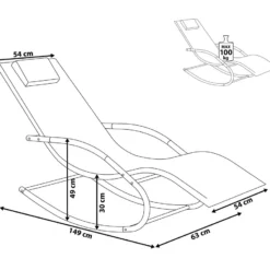 Tumbona De Jardín Mecedora Azul CARANO -Tienda Barata Lounge Sol ea646614d850028423f25bb8e68c3756e01276cc d0d1a379370b483a9f4afff2a89074c9