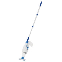 Outsunny Aspirador Limpiafondos Para Piscina Manual Eléctrico Autonomía 45 Minutos Con Poste Telescópico 54-113 Cm Cepillo Y Bolsa De Malla Para Estanques Spas 161x20x17 Cm Blanco -Tienda Barata Lounge Sol eab2f39405f4dc21a6bebfcf5458fb24ab32c8e4 e64670ea32ce426aa2f05f439055759e