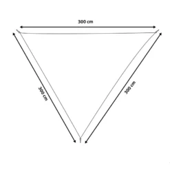 Toldo Vela Triangular De Poliéster Gris 300 X 300 Cm LUKKA -Tienda Barata Lounge Sol ead193f2b230bd78268f45b845f6e45ac8859f3a 29372ec26a3b4968bce51462cdaf12af