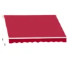 Outsunny Toldo Manual 395x245 Cm Toldo Para Patio Balcón Terraza Y Jardín Con Brazo Articulado De Aluminio Y Tela De Poliéster De 280g/m2 (Rojo) -Tienda Barata Lounge Sol eb393e9042888ff29ac6603630617f0271558682 5f046ca52a114372ad0d2d7664f28145