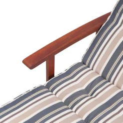 Tumbona De Jardín Madera Con Ruedas Cojín Rayas Azul Beige TOSCANA -Tienda Barata Lounge Sol ec7f073392dee7d7b8a32aba7e3aafb04810949e 92bd596587aa42c581bd2363d56ff690