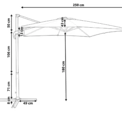 Sombrilla De Jardín 250x250x235 Cm Gris Oscuro MONZA -Tienda Barata Lounge Sol ee71f110a015290b02af1c8cdcc2a93d69185b91 3d230d2aba2340ccbde1d807a1cd8cc7