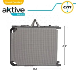 Tumbona Plegable Con Parasol Y Cojín Aktive -Tienda Barata Lounge Sol f27493ff899f3e1017a05e7c06c254217d9f1c66 951f12e137914d4f95118debabe5bd78