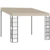Outsunny Pérgola De Pared 3x3 M Cenador De Jardín Con Toldo Protección Solar Y 2 Orificios De Drenaje Gazebo Carpa De Metal Para Fiestas Celebraciones Patio Exterior Beige -Tienda Barata Lounge Sol fc6935d1a6f0456dd40f0aa9aeb35da9bc1f8374 2fc6b2bbf4554fb0b46b296cf6a2fda3