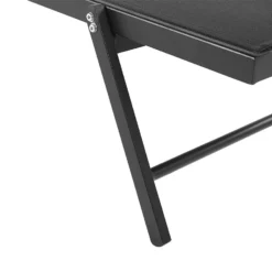 Tumbona Reclinable De Metal/textil Trenzado Negro PORTOFINO -Tienda Barata Lounge Sol febc94b73ca79536f42f36608e5b31d2002fc53e 7cc6596e561e48cda21661aac1d9f616